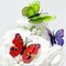 Wrapables 3D Double Wings Butterfly Decorative Wall Decor Stickers, Decals for Bedroom (24 pcs)